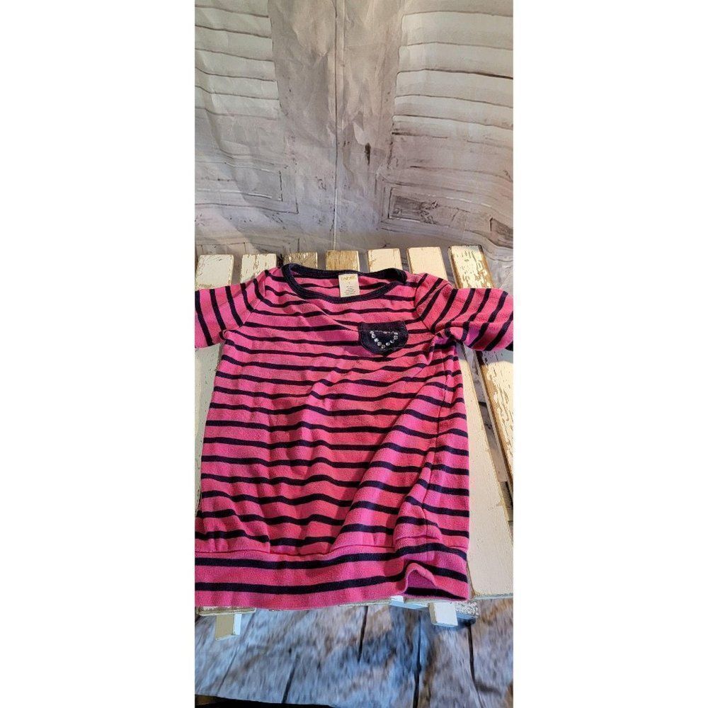 Striped Gymboree youth long sleeve size 3 heart Pi
